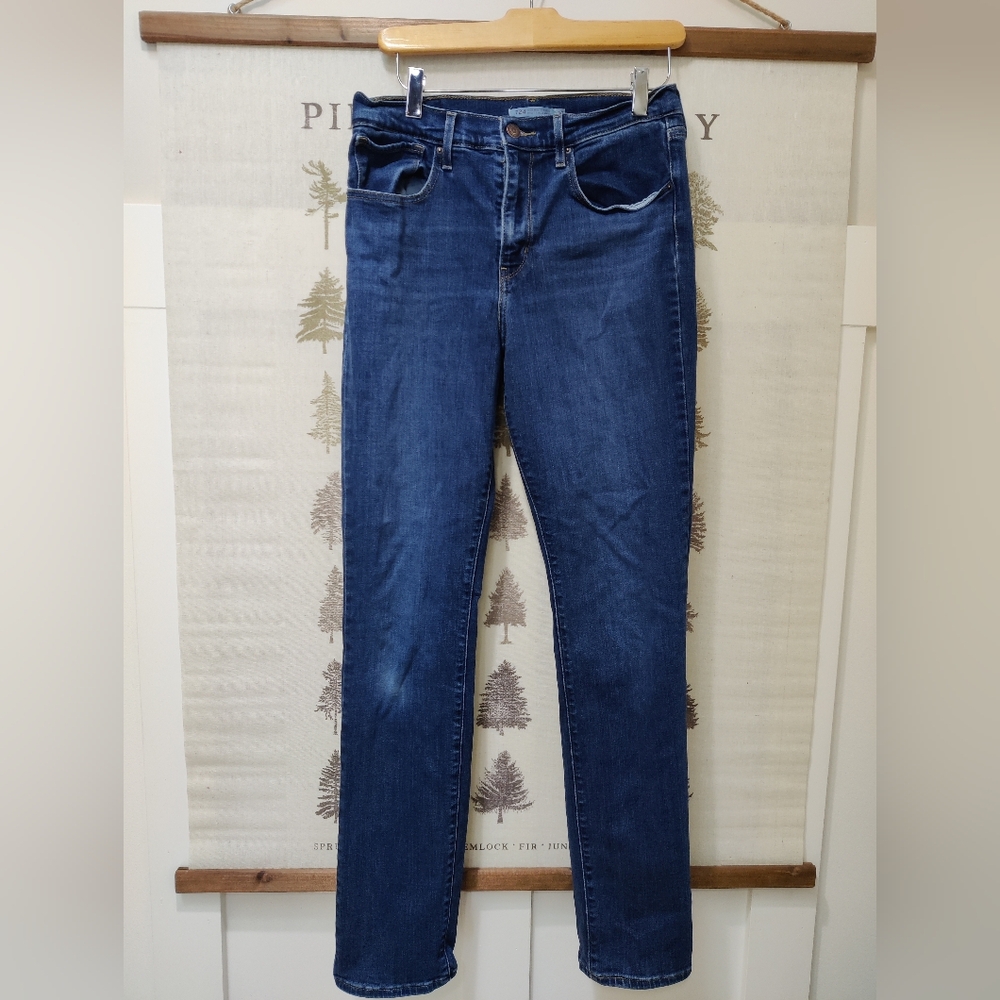 Levi’s 724 High Rise Straight Jeans Women’s Size 30 Blue Denim